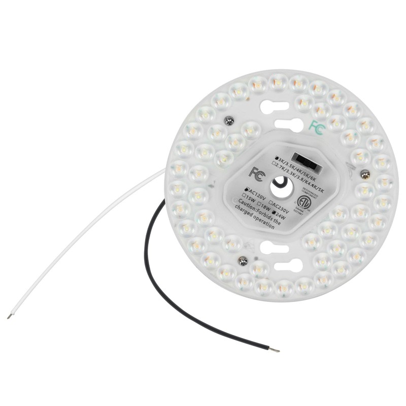 SHENGQINGTOP 5.12'' LED Ceiling Fan Light Retrofit Kit 24W 2200LM