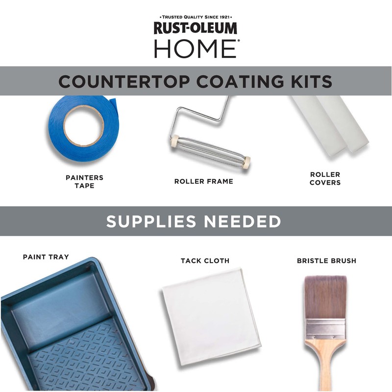 Rust-Oleum 384962 Home Countertop Coating Kit, Satin White