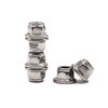 binifiMux 30pcs 304 Stainless Steel M5-0.8mm Hex Flange Nylon Inserted