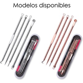 Set de Acero Inoxidable Espinilla Acné Blemish Eliminación de la espinilla Kit de Aguja Herramienta para Mujeres y Hombres cuidado Facial de la Piel Protegerï¼ˆ4 pcsï¼‰