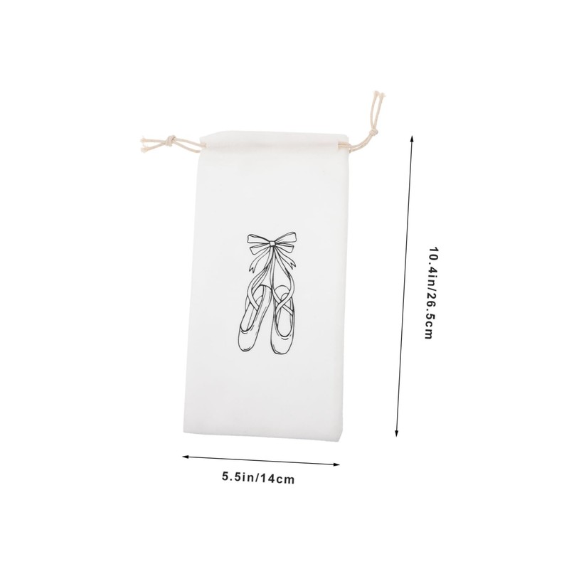3 Pcs Ballet Shoes Drawstring Bags Lightweight Dance Shoe Storage