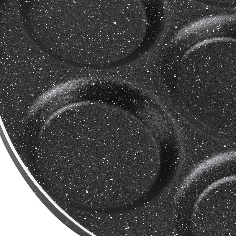 Mumusuki 7 Holes Frying Pan Non Stick Fried Eggs Cooking