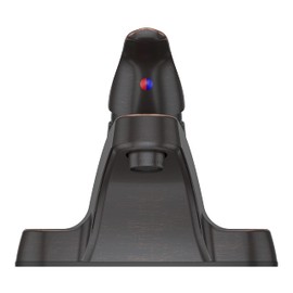 Pfister LG142800Y Pfirst Series Single Control 4 Inch Centerset Bathroom Faucet in Tuscan Bronze, Water-Efficient Model