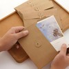 Fkereg 20 Pack Kraft Paper Envelopes with String, Small Brown