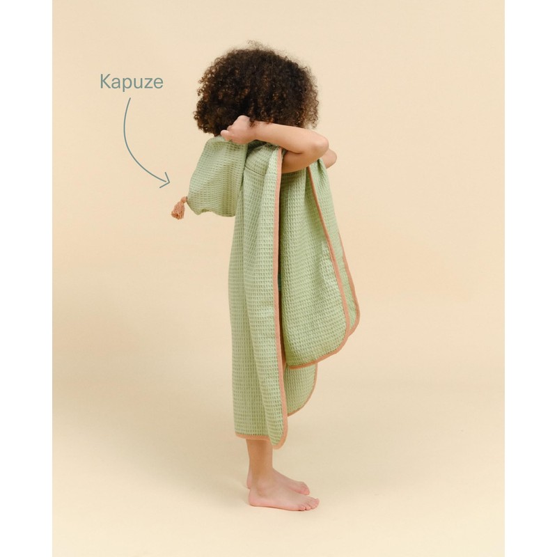 molis&co. Children's Bath Poncho Hooded Beach Towel. Lightweight and Compact