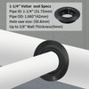 2 Pack 1-1/4" Vsttar Flexible Tank Adapter (Bulkhead), Flexible Pipe-to-Tank