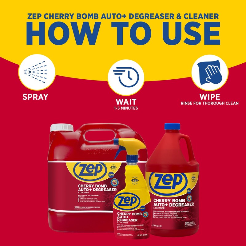 Zep Cherry Bomb Auto+ Degreaser & Cleaner - For Auto,