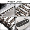 Jiuwu 6 Strings Saddle Bridge Plate Single Coil Neck Pickup