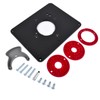 GLOSSY AUTO PARTS Predrilled Router Table Insert Plate Kit Replacement