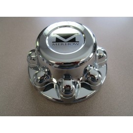 Merhow 8 Lug 6.5" w/ 7/8" Lug Nut Trailer Chrome Center Hub Cap Hubcap