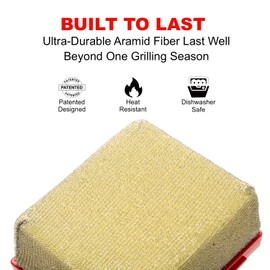 EEFINITE Replacement Brush Head for Steam Cleaning Grill Brush – Bristle-Free Durable Mesh Scrubbing Pad, Tear-Resistant Design, Compatible with EEFINITE BBQ Grill Cleaner