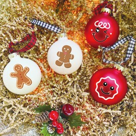 48pcs Christmas Gingerbread Stickers Cute Gingerbread Man Face Decals Xmas Winter Holiday Ornament Stickers for Cups Glass Envelopes Cards Gift DIY Crafts Party Supplies Decoration(face48)