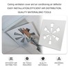 Magnetic Ceiling Vent Cover Square Adjustable Vent Cover for 24"x24"