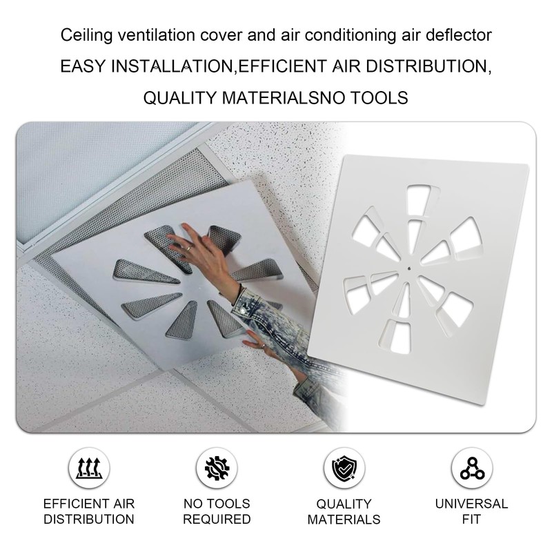 Magnetic Ceiling Vent Cover Square Adjustable Vent Cover for 24"x24"