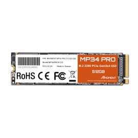 MMOMENT MP34 NVMe M.2 2280 PCIe Gen 3x4, Solid State Drive Internal SSD (512GB)