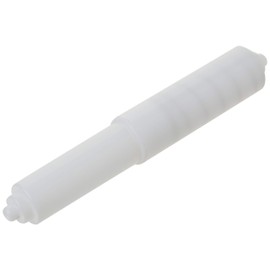 DANCO Spring-Loaded Toilet Tissue Holder Rod, White, 1-Set (88648), +