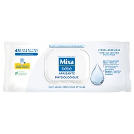 Mixa Bébé Physiological Soothing Wipes 48 Wipes