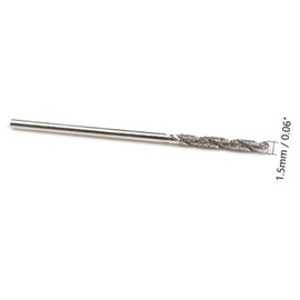 Utoolmart 1.5mm Diamond Twist Drill Bits High Speed Steel HSS for Glass Sea Shells Stone Tiles Gemstones Lapidary Ornament Bracelet Necklace Arts Crafts10 Pcs