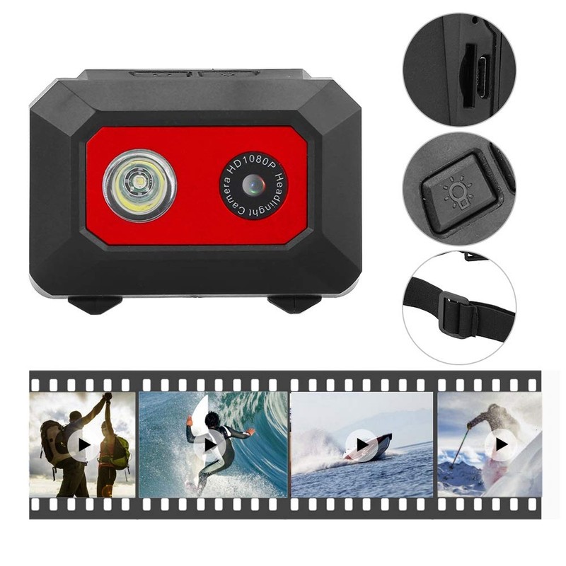 Super HD 1080P, Head Mounted Action Video Camcorder Front Camera