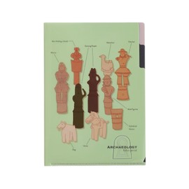 Green Flash STUDY HOLIC A5 Pocket Clear File Archaeology ST-338