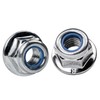 Pack of 50 Self Locking Flange Nuts - Rustproof with
