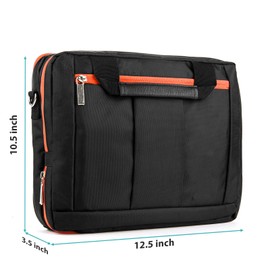 eBigValue Universal 12 Inches Convertible Laptop Messenger Shoulder Briefcase Bag For Laptop/Macbook/Tablet