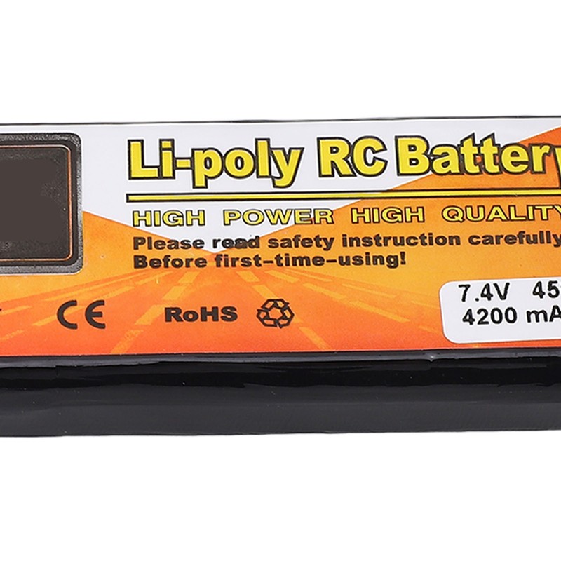 Drone Lithium Battery 7.4v 4200mah 45C 2S Lipo Battery with