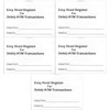 5 ATM Debit Card Mini Checkbook Registers