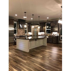 Elegance Plyquet Brazilian Macchiato Pecan Engineered Wood Floor Sample (2 Count, 2 Pieces, 1/2" x 5 1/4", Rustic, Square Edge, Floating, Glue, Nail)