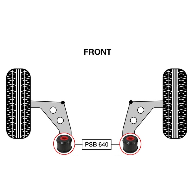 PSB Bushings - Front Upper Control Arm - Rear position