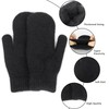 OVOY Winter Knitted Mittens Soft Warm Elastic Cold-Weather Thick Lining