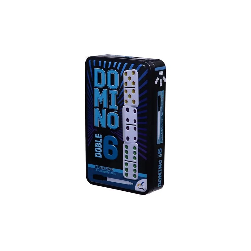 Juego De Mesa Novelty Domino Doble 6 Con 28 Fichas