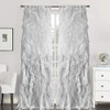 Sweet Home Collection 2 Pack Window Treatment Sheer Cascading Panel