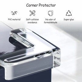 Corner Protectors for Baby Children Thick Table Cupboard Furniture Edge Protec Kids with Strong Adhesion, Corner Guard Cushion & Edge Safety Bumpers Clear and Transparent Proofing (Pack of 12)