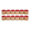 12Pcs Birthday Stamps Wooden Handle Assorted Style Clear Pattern Wooden