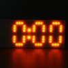 Digital Alarm Clock 3 Levels Brightness Orange Number Desktop LED