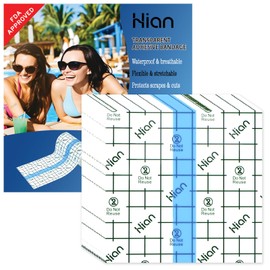Hion Tattoo Aftercare Waterproof Bandage (F.D.A Approved) Transparent Film Dressing 50 Pre-Cut Sheets4 x 4 Inch Tattoo Cover Up Tape Second Skin Adhesive Bandage Wound Cover for Swimming Shower Shield