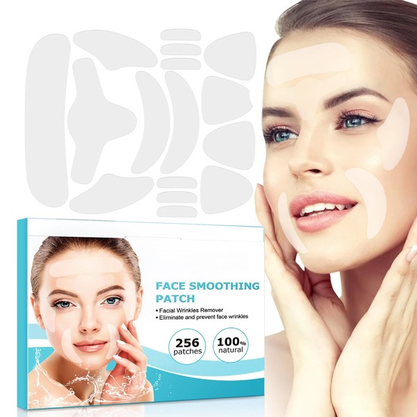 Pack of 256 Face Wrinkle Remover Strips, Anti Wrinkle Plasters,