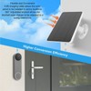 Solar Panel Ladegerät, Solar Panel Solarkamera Ladegerät für Türklingel IP66