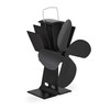 Relaxdays Stove Fan No Electricity, Low Noise for Fireplace &