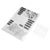 2Pcs Clear Stamp English Words Pattern Clear Safe Reusable TPR