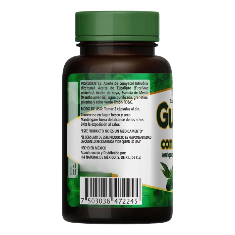 Guayacol Eucalipto Hnatural Sin Sabor