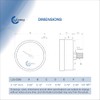 CARBO Instruments 2-1/2" Pressure Gauge, Chrome Plated Steel Case, Dry,