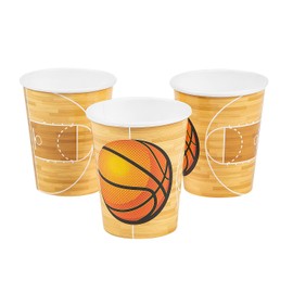 Fun Express Basketball Court & Ball Paper Cups - 8 Ct.