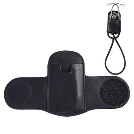 beinkmake Stethoscope Holder Clip PU Leather Stethoscope Hip Holder for Nurse Doctor Work Accessories Waist Pack, Nursing Student Essentials Carrying Travel