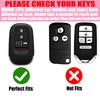 YIKECASE Key Fob Cover with Diamond Keychain Car Key Holder