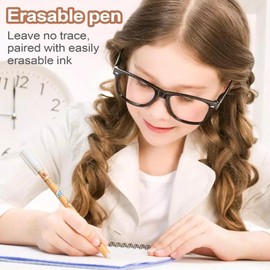 Erasable Pens,Set Of 6 Capybara Pattern Colorful Gel Pens | With Eraser, Fade-Resistant, Comfort-Grip Stationery Set For Art Sketching School Assignments