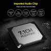 GS3 Tarjeta de sonido externa GS3 USB 2.0 de 7.1