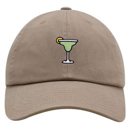 JPAK Margarita Premium Dad Hat Embroidered Cotton Baseball Cap Cocktail Party Khaki