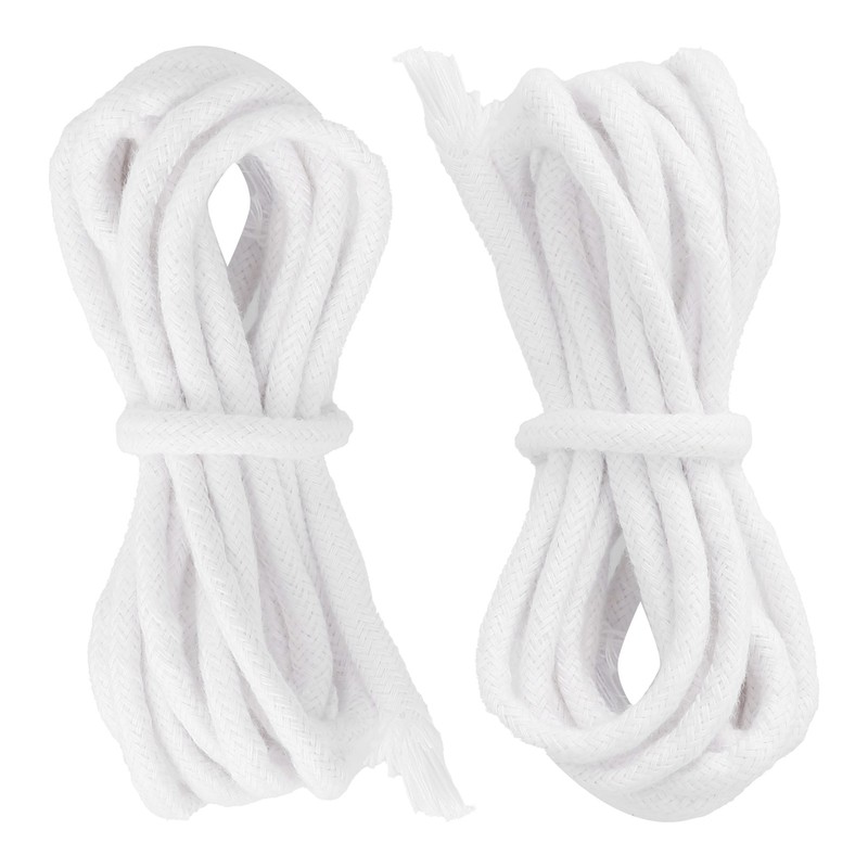 2pcs Candle Wicks Good Oil Absorbency Combustion Durable Braid Cotton